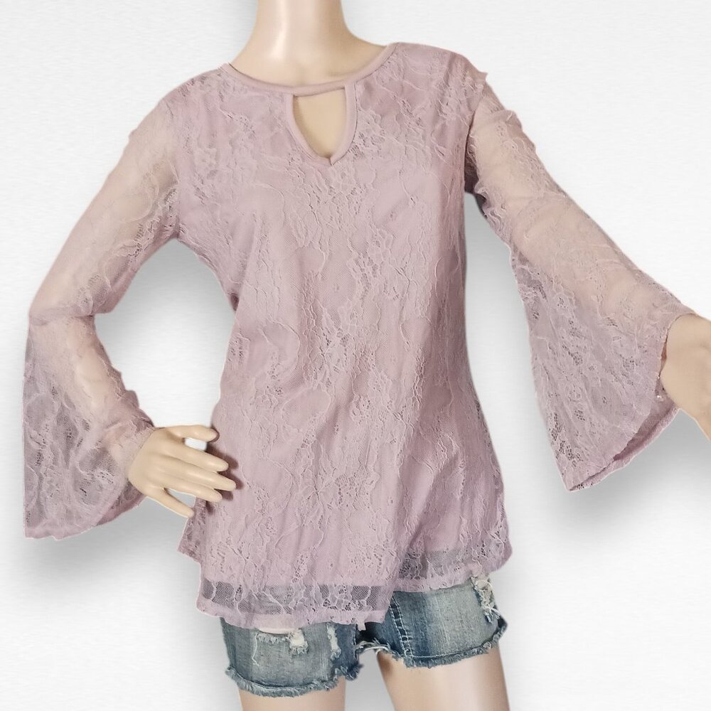Purple Pastel Lace Top